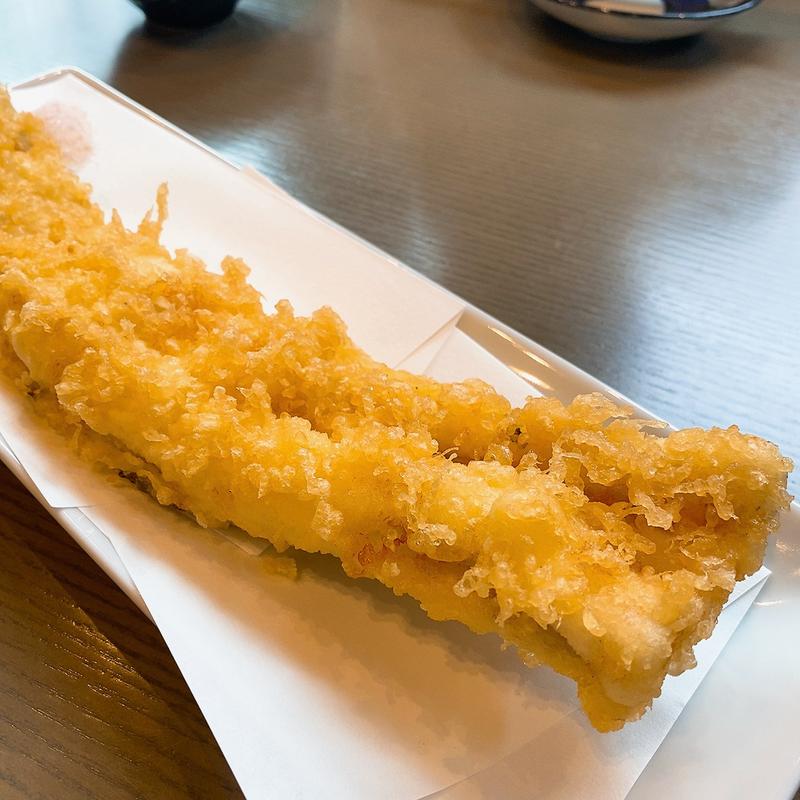 一本穴子天ぷら(手打ち蕎麦山元)