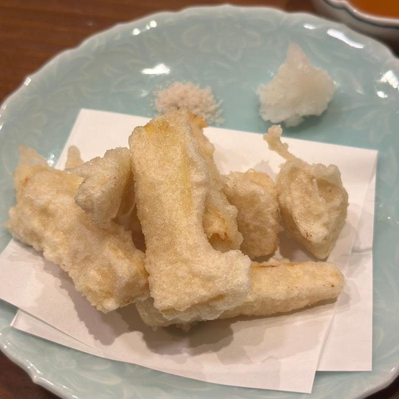 竹の子の天ぷら(小網町おせん)