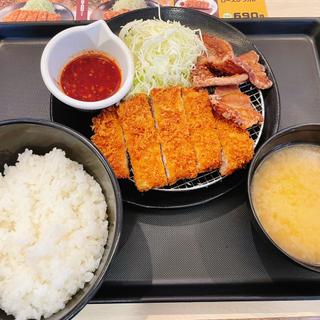 ロースカツ&ムートート定食(松のや 南森町店)