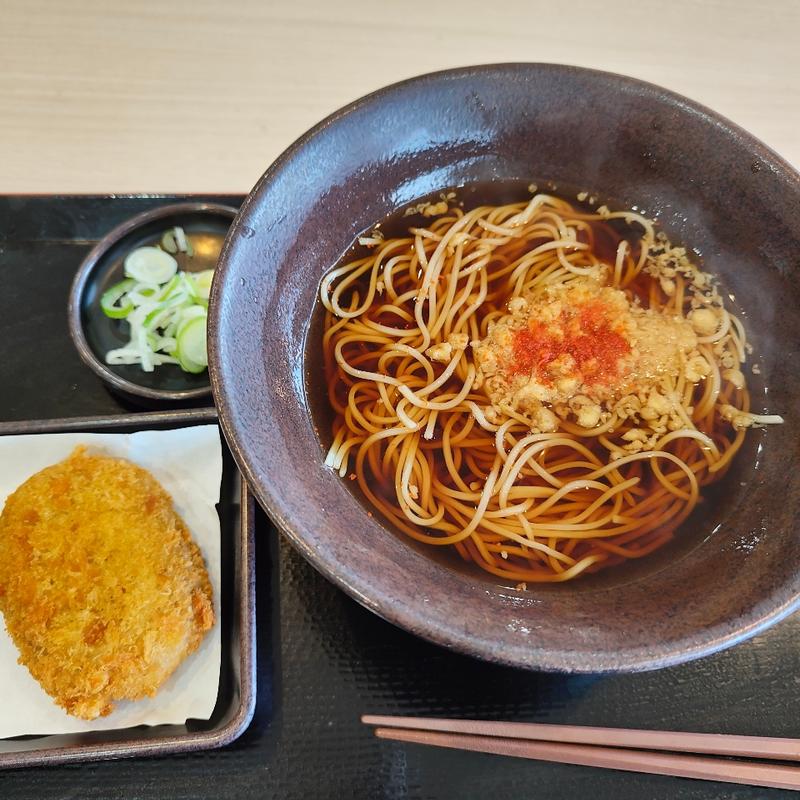 かけ ＋ コロッケ(ゆで太郎 新川6条店)