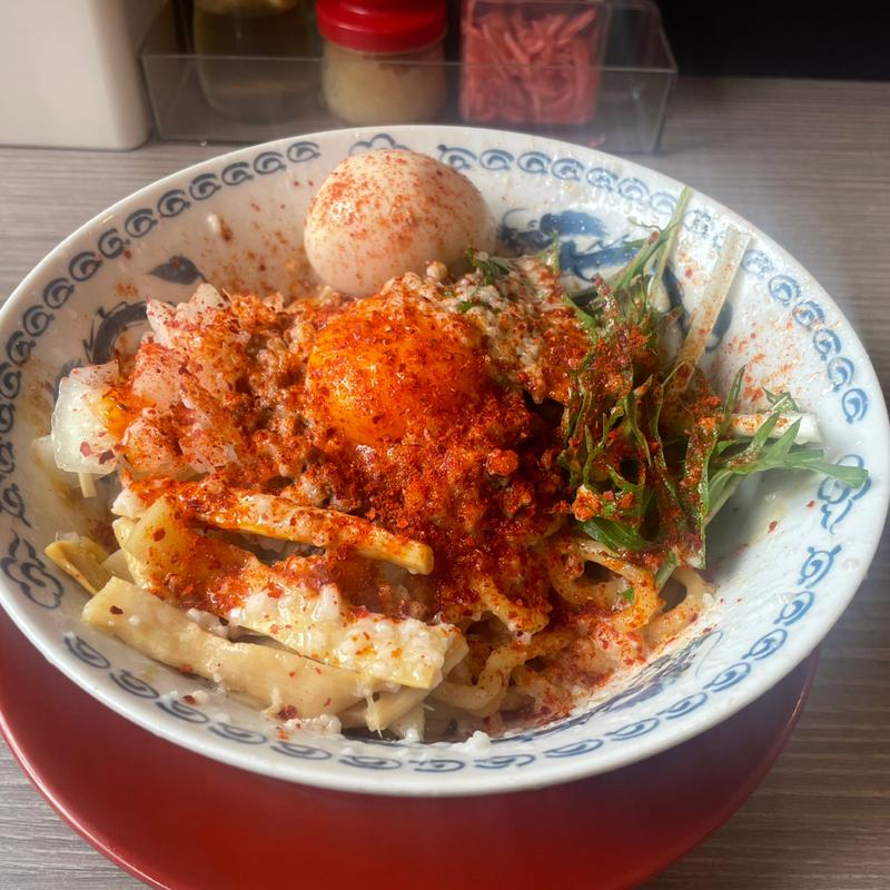 担々まぜそば4月限定(背脂らーめん 背脂チャチャチャ)