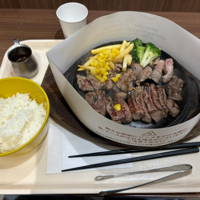 テキサスステーキ&中落ちカルビステーキ（各120g(テキサスキングステーキ イオンモール長久手店)