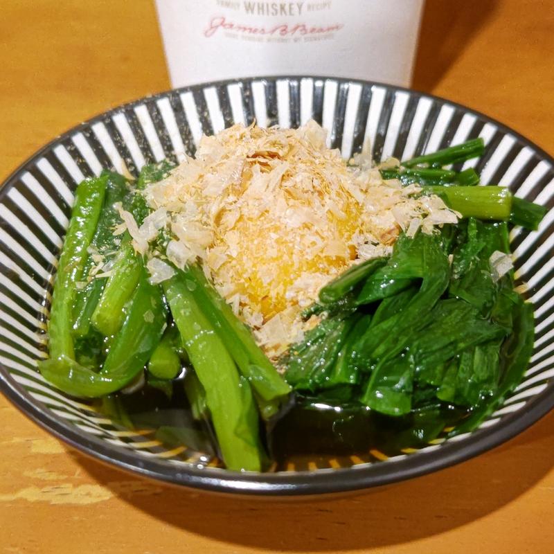 新ニラのおひたし(大阪西成もつ肉商店)