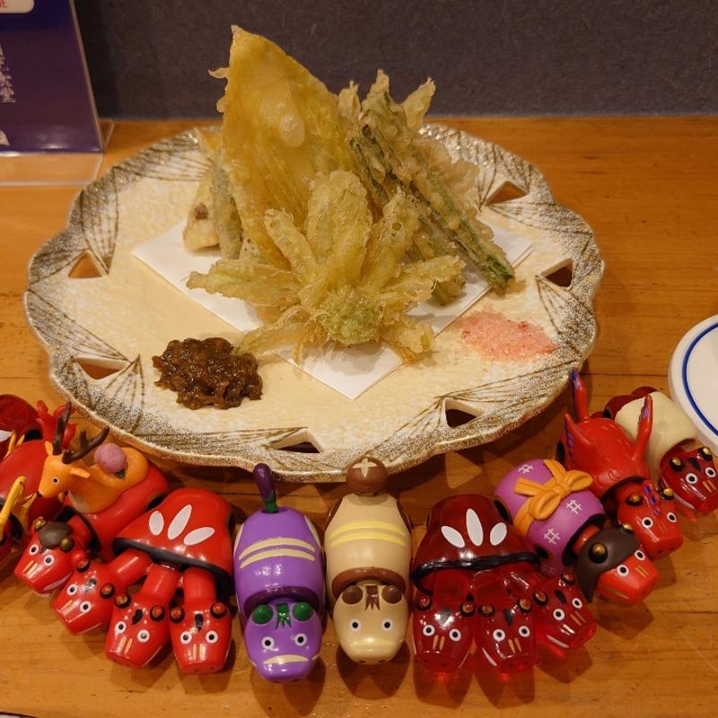 春の芽の天ぷら(割烹食堂かいね)