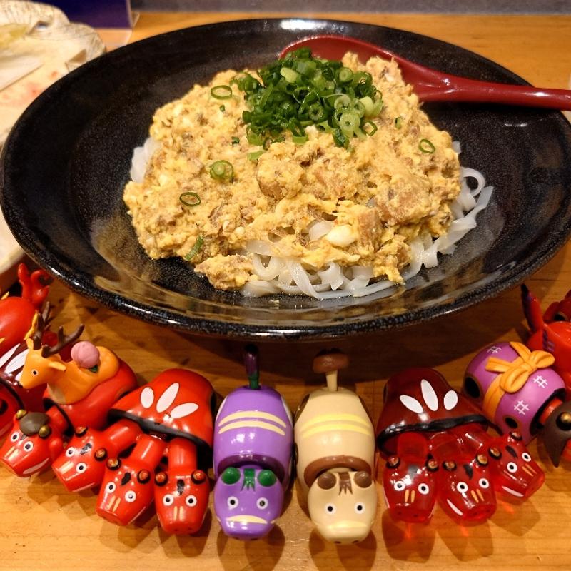 ツナ餡掛けの米麺(割烹食堂かいね)