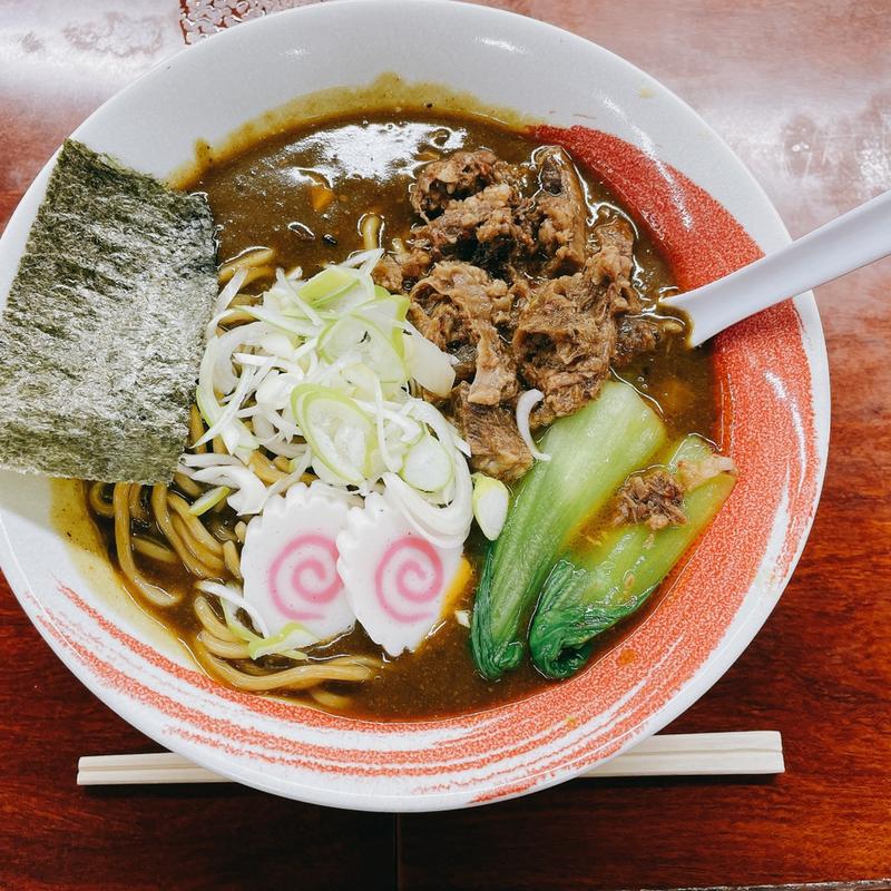 牛筋和風カレー麺(どさん子 亀有南口店)