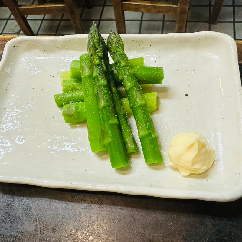 アスパラ(とんかつ丸福)