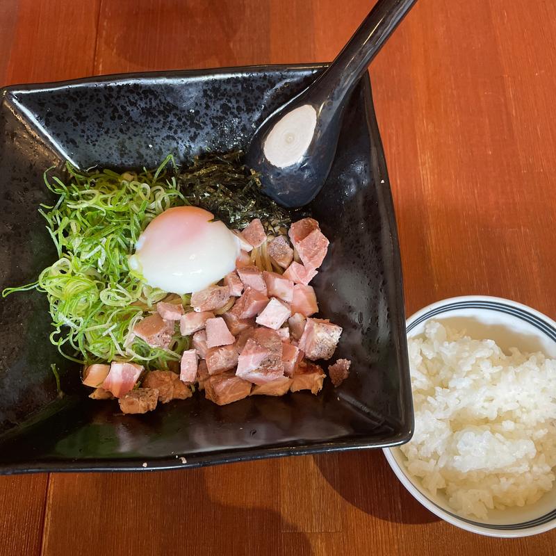 念仏鯛煮干ししょうゆまぜそば(淡路島バーガープラス)