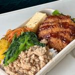 おから入りメンチカツ そぼろ弁当