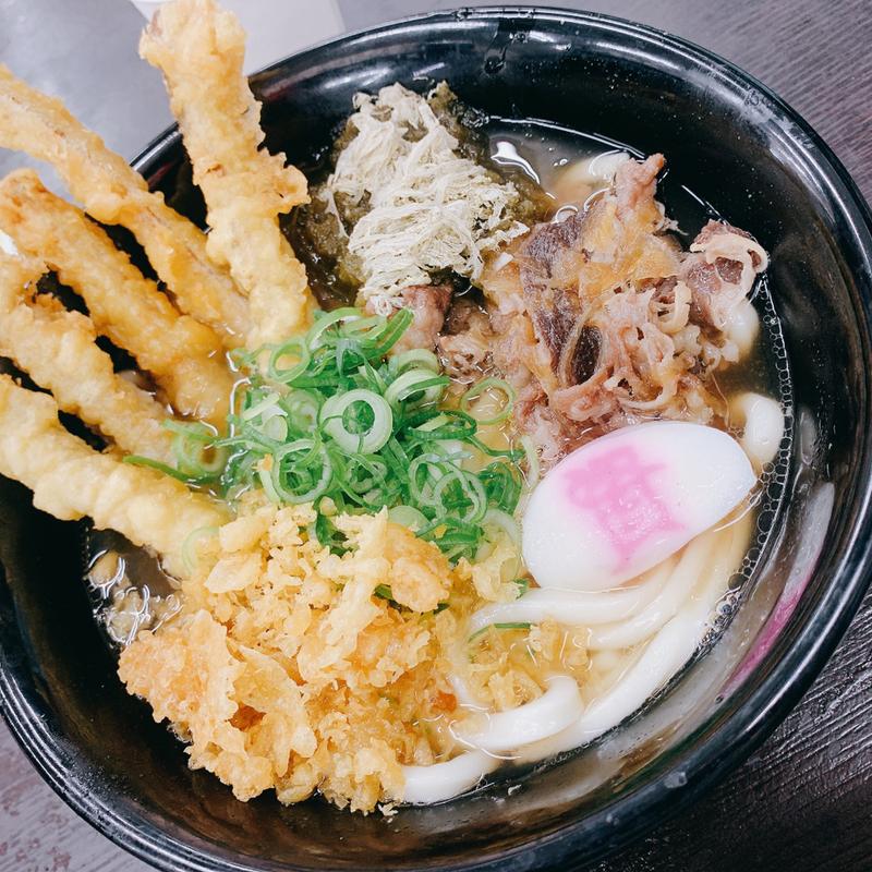 肉ごぼう天うどん(資さんうどん 本店)