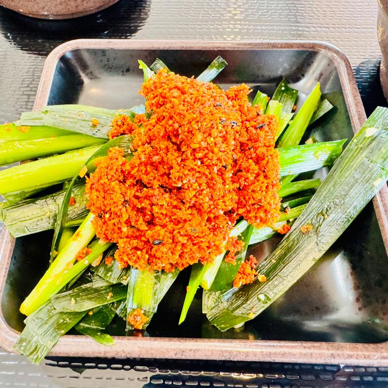 鬼ニラ＋サービス赤鬼(ゆで太郎･もつ次郎 羽生店)