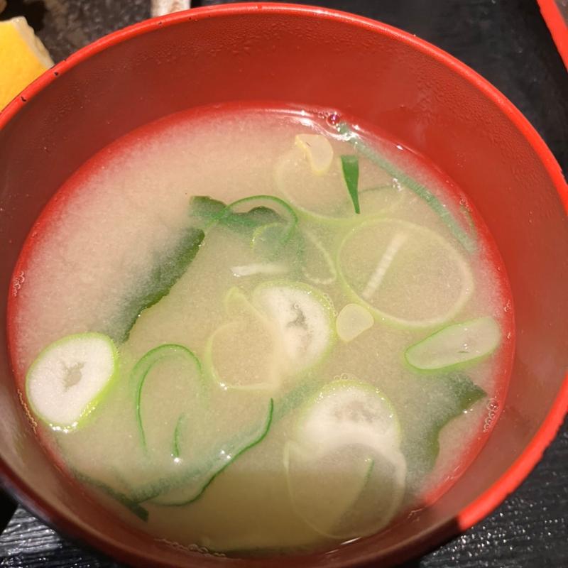 味噌汁(蕎麦切り くろ)
