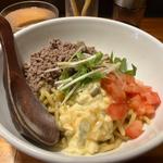 燻製まぜそば　アメリカン(記念日-食と酒と祝いの店-)