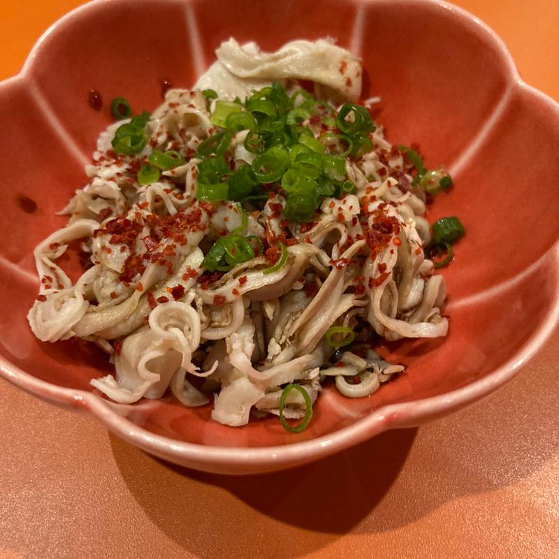 酢モツ(牛もつ鍋 なの川)