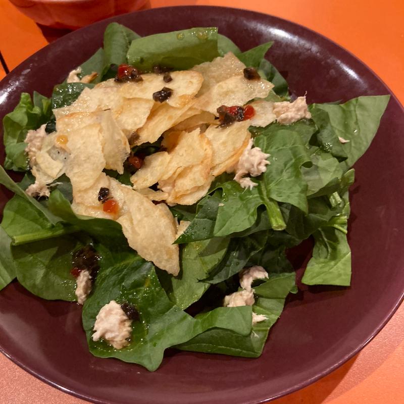 ポパイサラダ(牛もつ鍋 なの川)