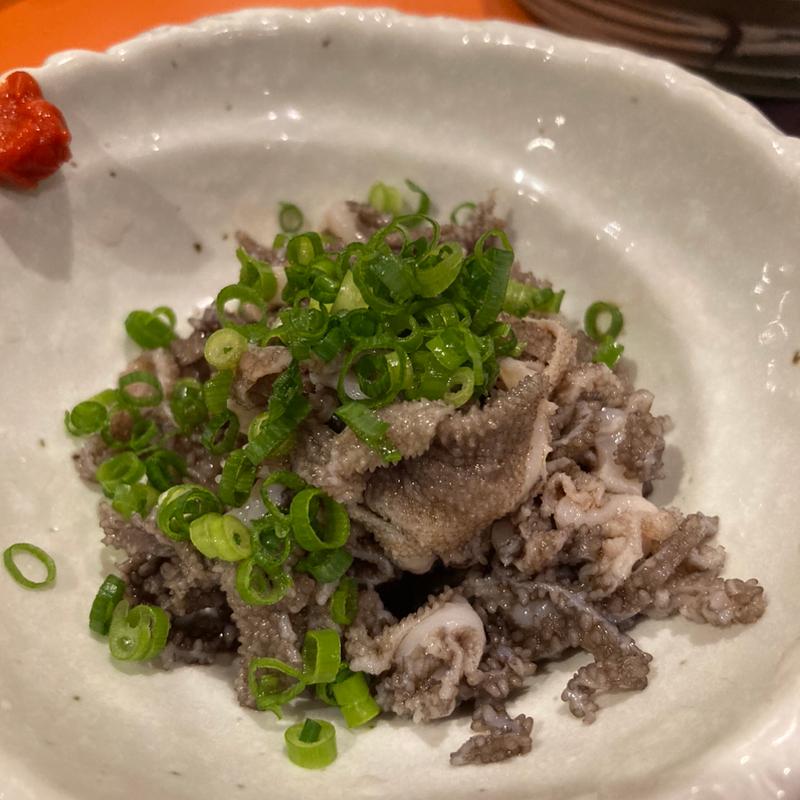 センマイ刺し(牛もつ鍋 なの川)