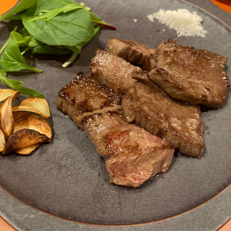 和牛さがりステーキ(牛もつ鍋 なの川)