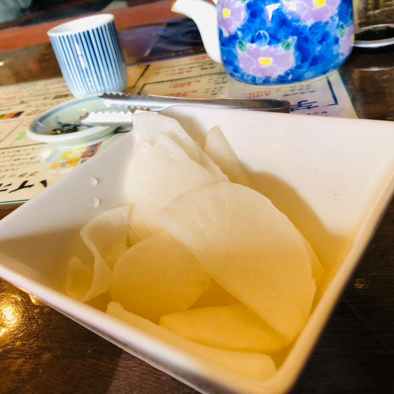 付き出し_青のりうどん定食(菊市 )