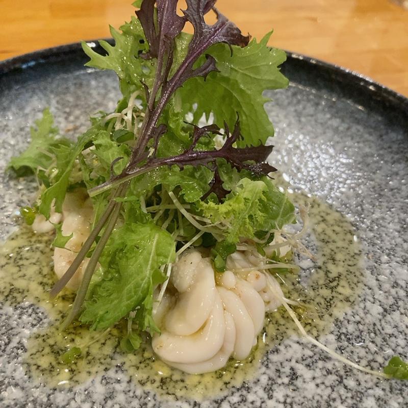 真鱈白子のカルパッチョ(バル鈴５)