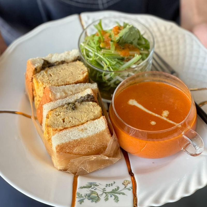 だし巻きのサンドイッチ(cafe attmos)