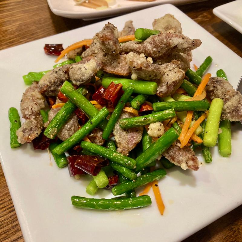 ニンニクの芽と砂肝炒め(天香一 )