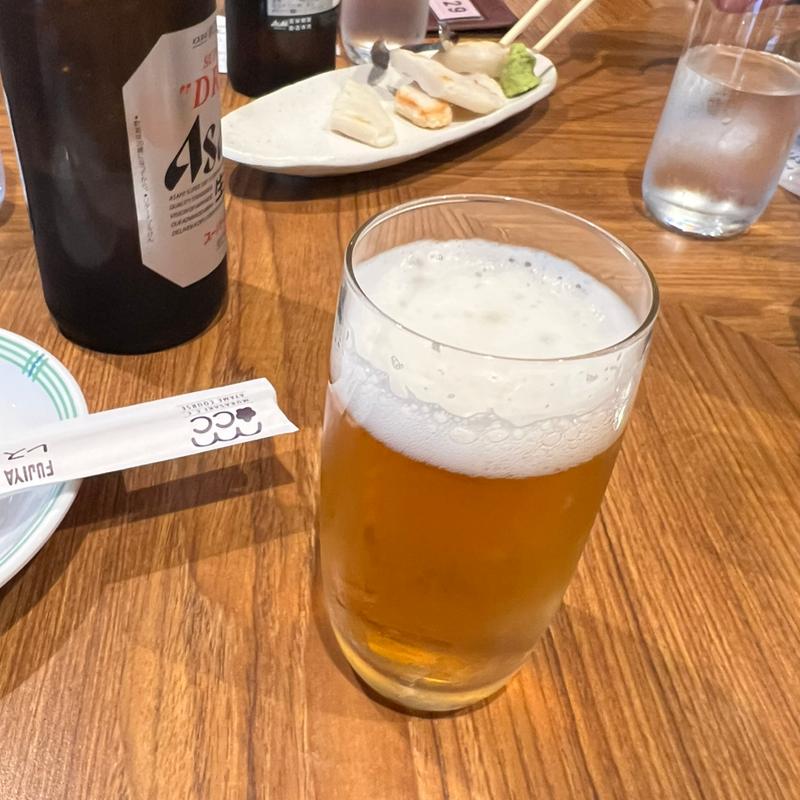 アサヒスーパードライ中瓶(紫あやめ36　あやめ亭 （富士屋レストラン　あやめ亭）)