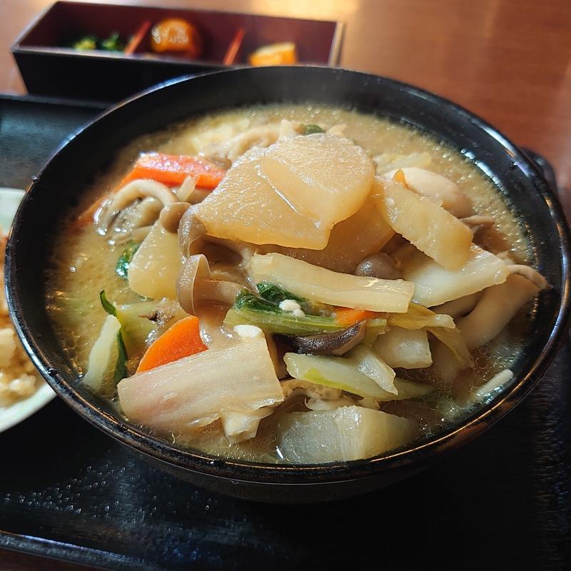 けんちんそば＋おそば大盛(そば処　中津川 )