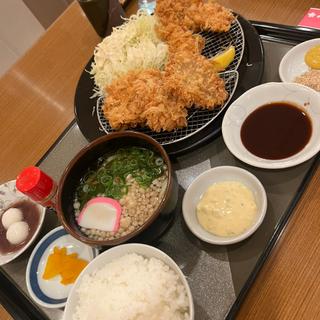 ヒレ＆エビフライ定食 (キッチンSakuSaku)