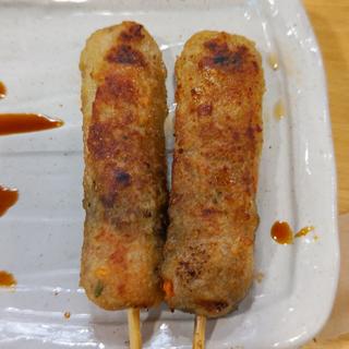 鶏つくね(もつ焼き串焼き 肉の佐藤 横浜西口店)