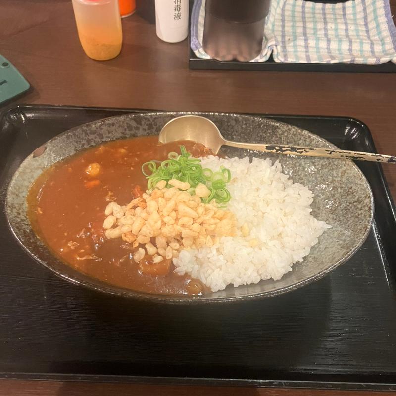 かすカレーライス(かすうどん大福)