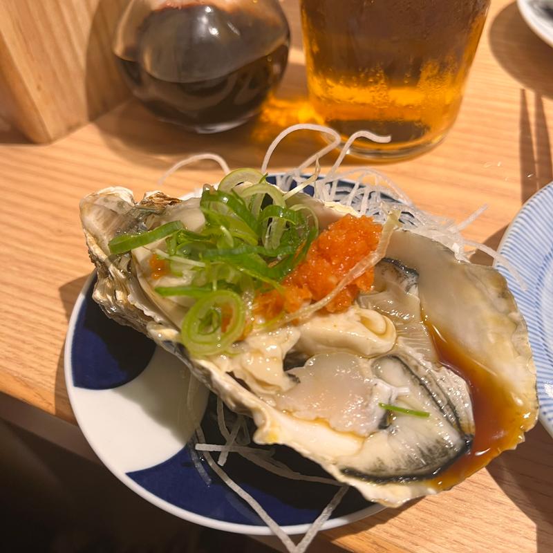 殻付き生牡蠣(寿司トおでんにのや 大門店)