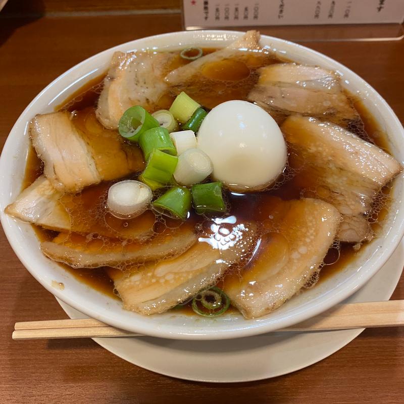 チャーシュー中華そば　玉子トッピング(濃厚中華そば 佐とう)