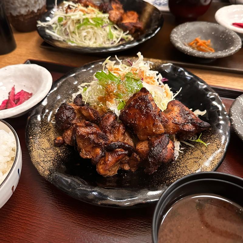 松阪鳥焼き定食(伊勢角屋麦酒 八重洲店)