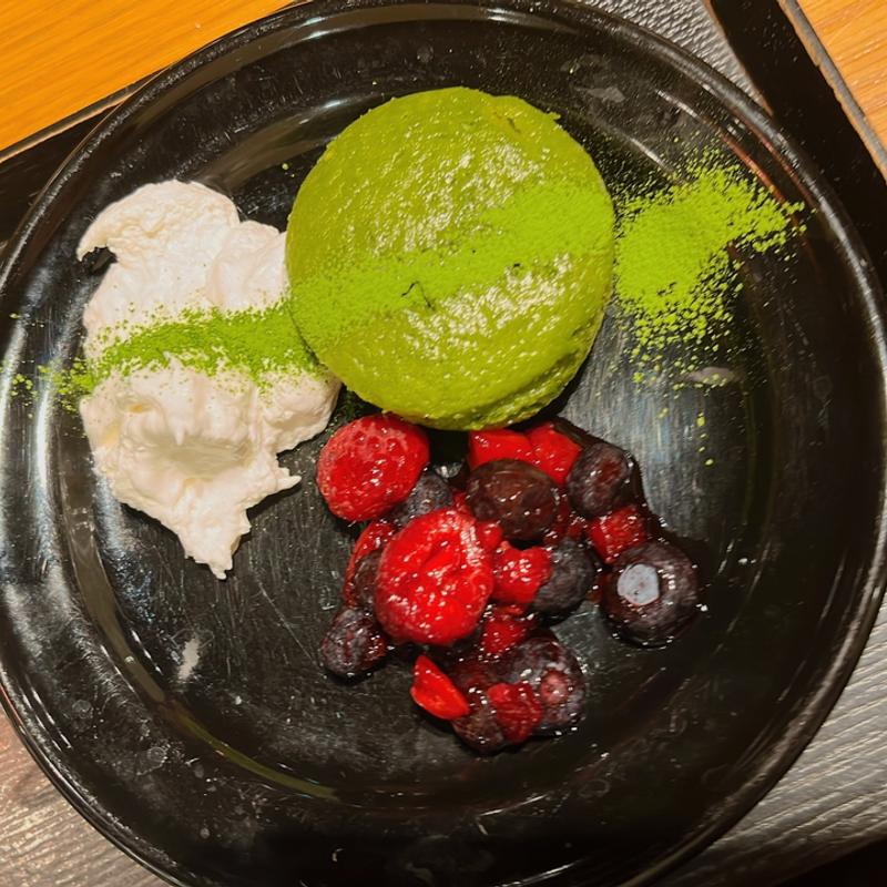 宇治抹茶フォンダンショコラ(24/7 café apartment 梅田)