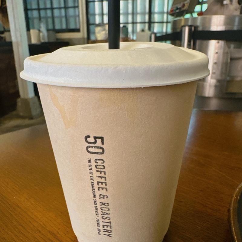 フレンチプレスコーヒーアイス(50 COFFEE & ROASTERY)