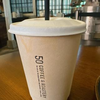 フレンチプレスコーヒーアイス(50 COFFEE & ROASTERY)