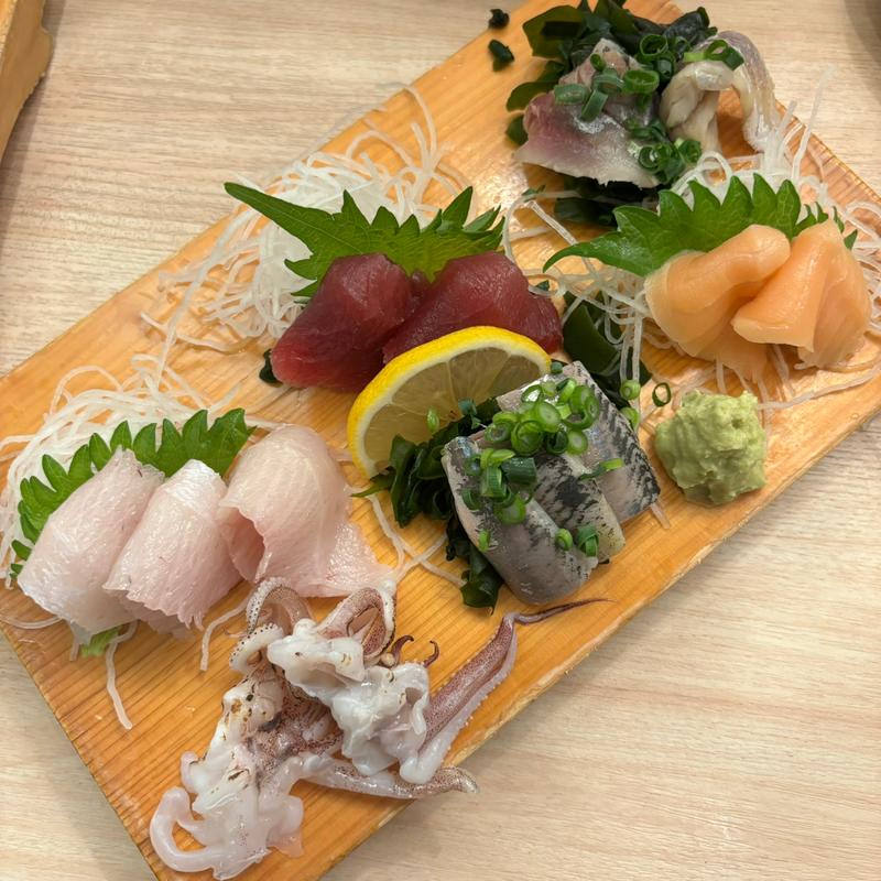 刺身盛り合わせ(名前のない寿司屋)