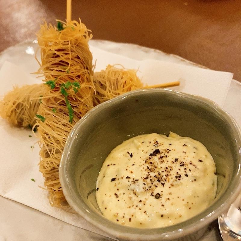 タコのカダイフ揚げ自家製タルタルソース(キッチンキノ)