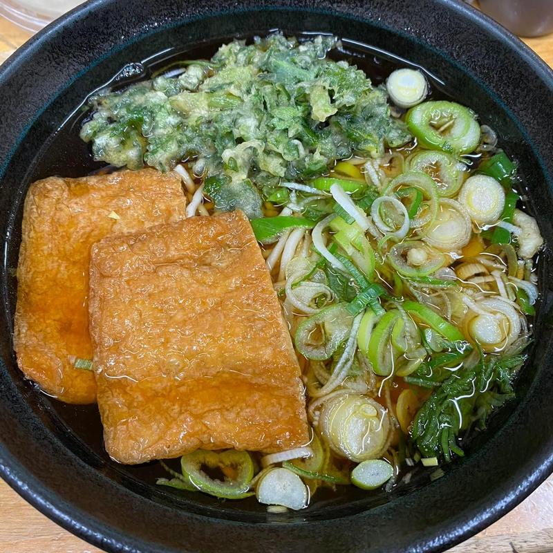 きつねそば 春菊天(ふじ)