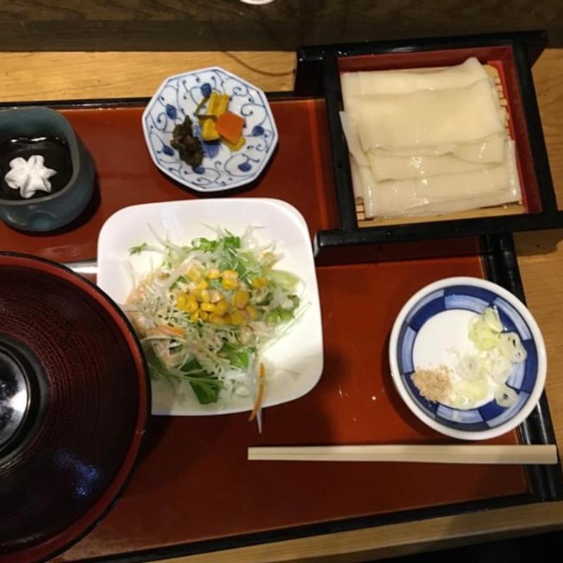 ミニソースカツ丼セット　ひもかわ(藤屋本店 （ふじやほんてん）)