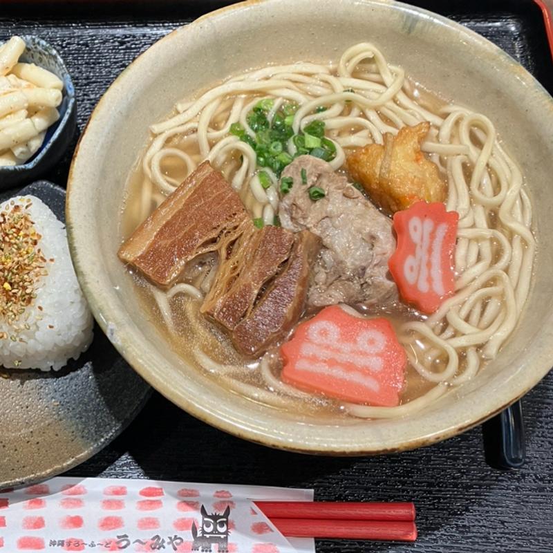 うーみやそば定食(沖縄料理専門店 う～みや茅場町駅前店)
