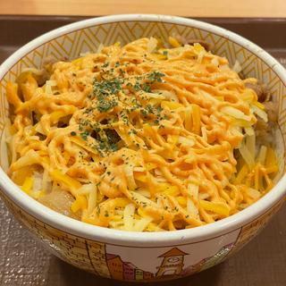 明太マヨチーズ牛丼(すき家 札幌ポールタウン店)