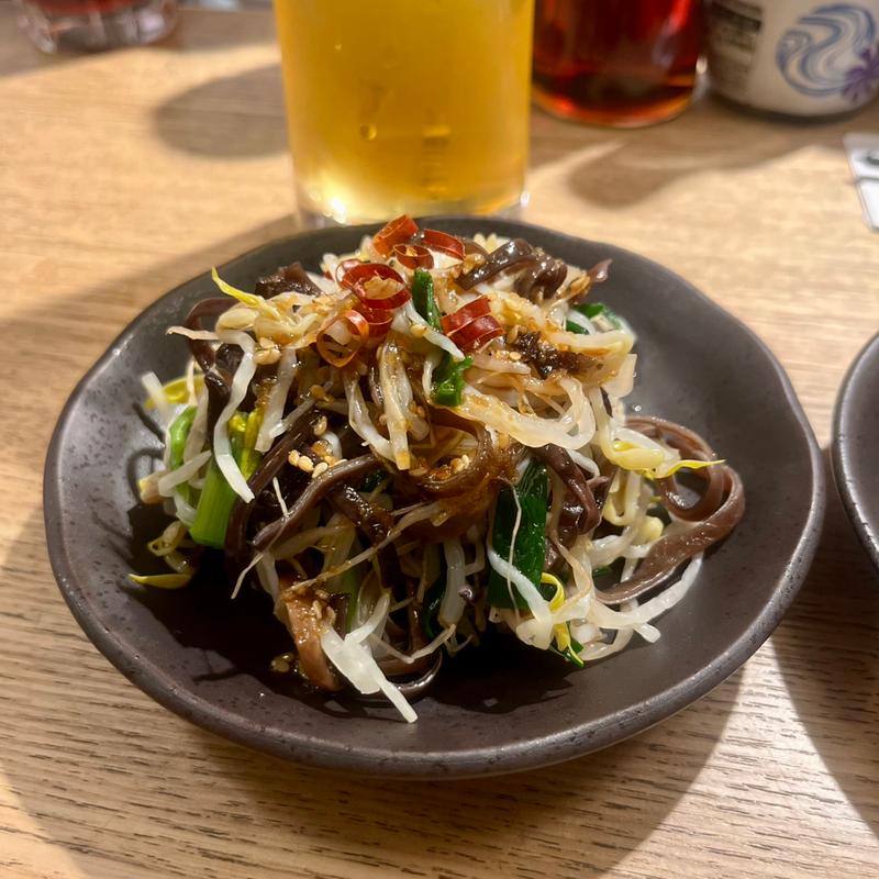 本日のナムル(京都 やきとん なべ屋)