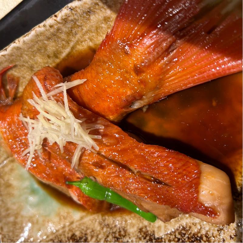 金目鯛煮付(わらべ菜魚洞 （わらべさいぎょどう）)