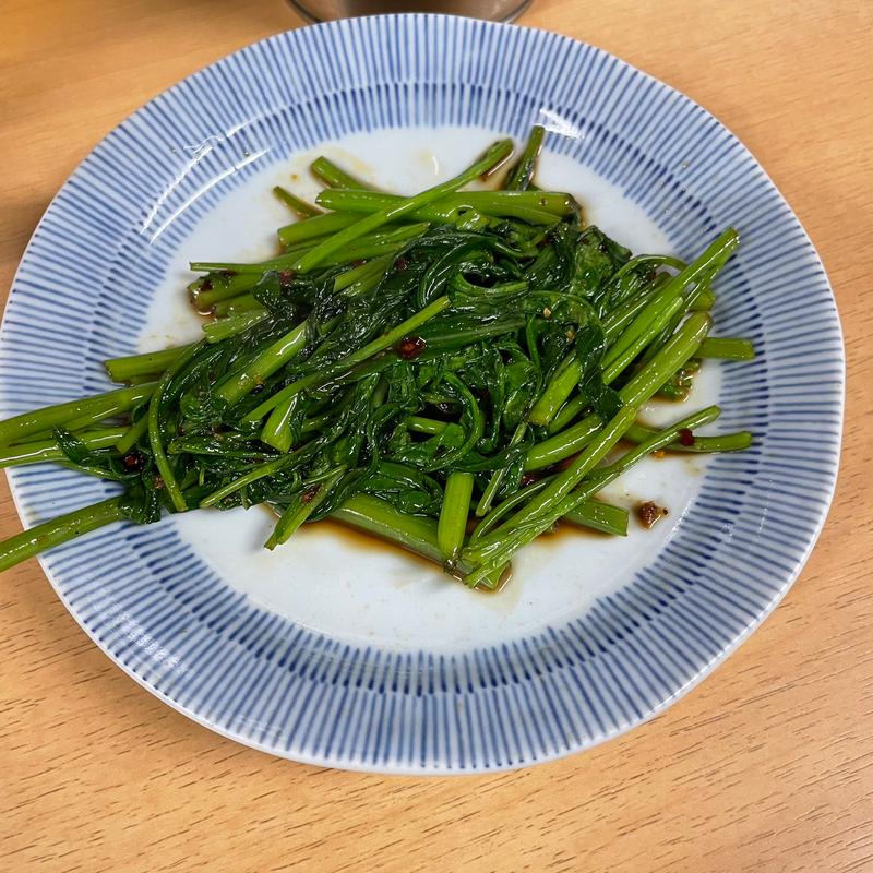 空芯菜炒め(立呑処 新多聞酒蔵)