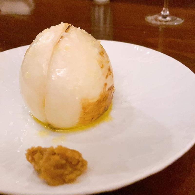 焼き小カブアンチョビみそ(串とワイン gallina（ガッリーナ）)