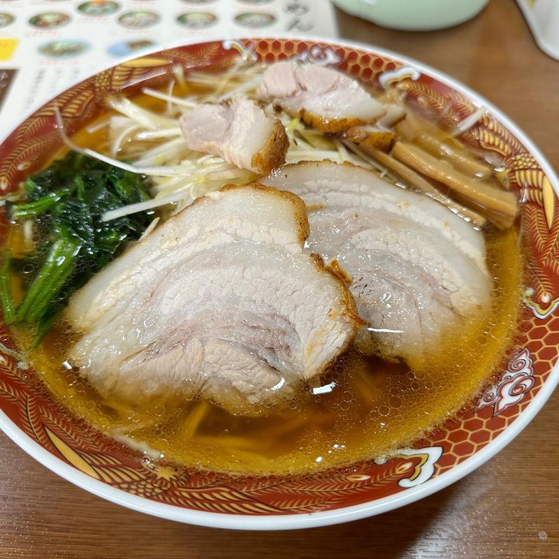 醤油ネギラーメン(自家製手もみ麺ラーメン赤松)
