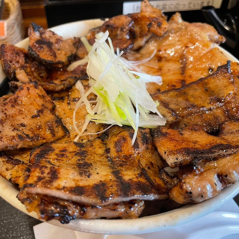 元祖 合い盛り豚丼(炭火焼き豚丼　松風)