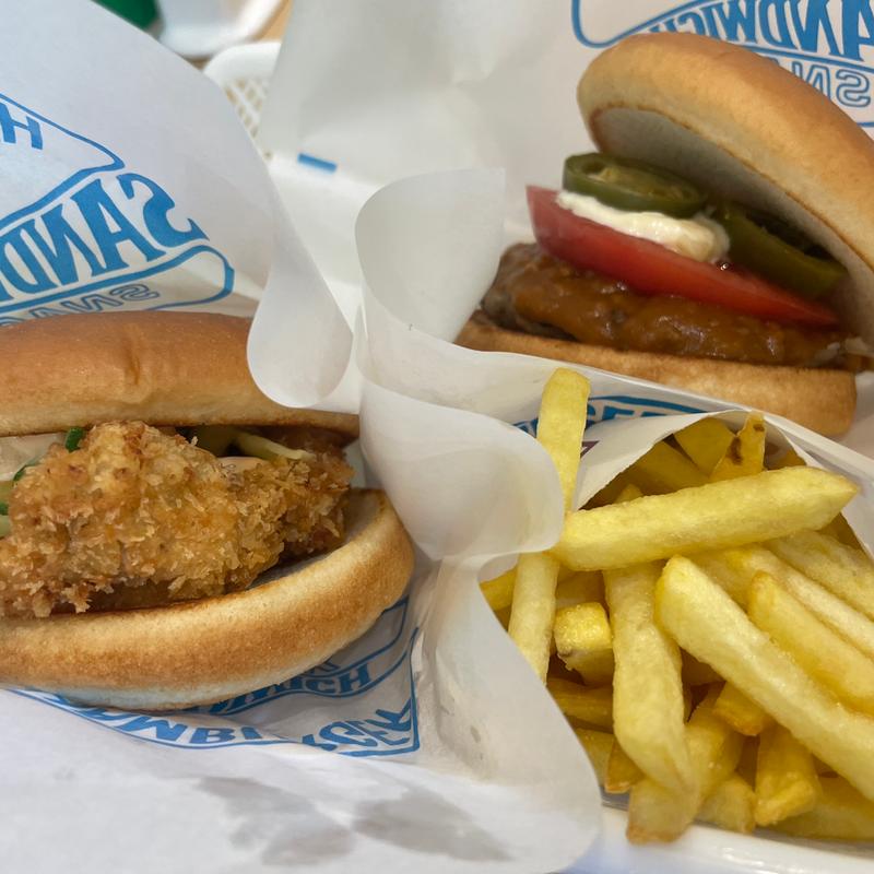 チキンバーガー(ハンバーガーショップれたす )