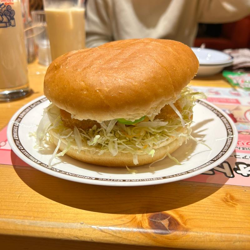 フィッシュフライバーガー(コメダ珈琲店 津田沼店)